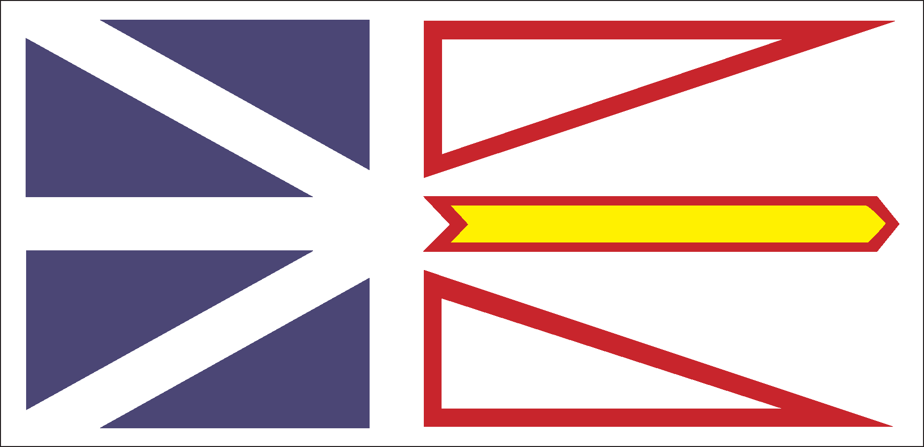Newfoundland And Labrador Flag Logo Vector Logo